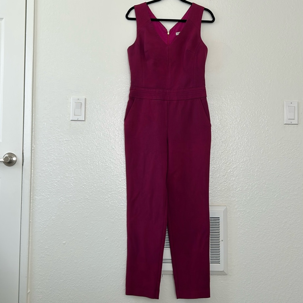 Trina Turk Fuchsia Sleeveless Jumpsuit